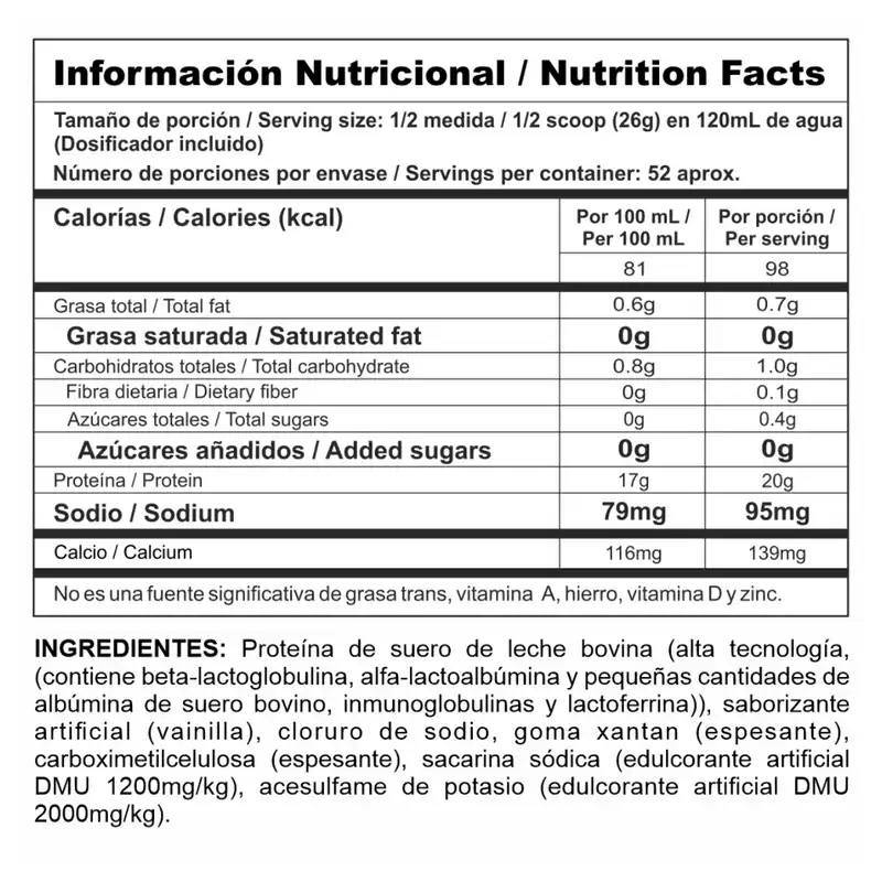 PROTEINA BIPRO CLASSIC VAINILLA 3LB - Image 2